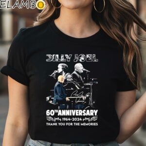 Billy Joel 60th Anniversary 1964 2024 Memories Signature Shirt Black Shirt Shirt