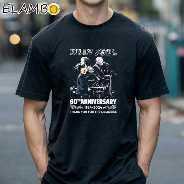 Billy Joel 60th Anniversary 1964 2024 Memories Signature Shirt Black Shirts 18