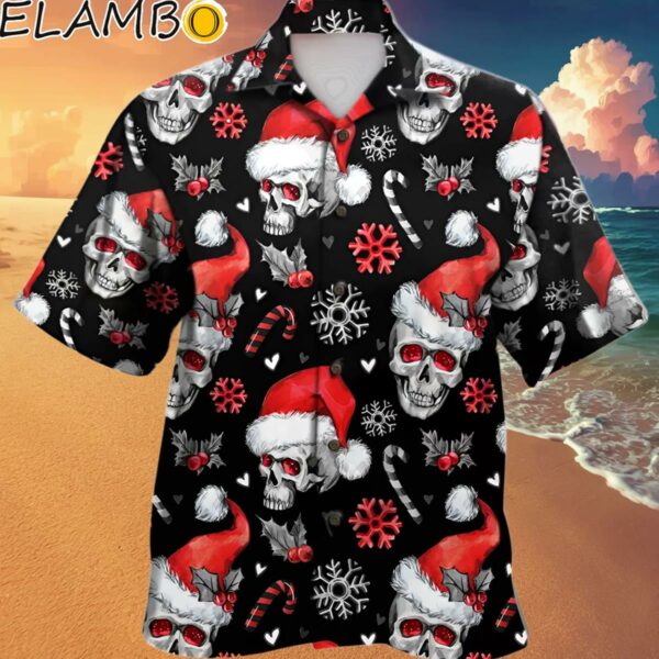 Black Christmas Skull Hawaiian Shirt Unique Hawaiian Shirts Hawaaian Shirt Hawaaian Shirt