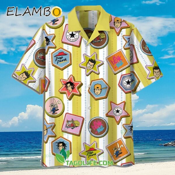 Blink 182 Cute Sticker Summer Hawaiian Shirt Aloha Shirt Aloha Shirt