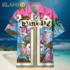 Blink 182 Dancing Skull Surfing Beach Hawaiian Shirt Blink 182 World Tour Merch Hawaiian Hawaiian