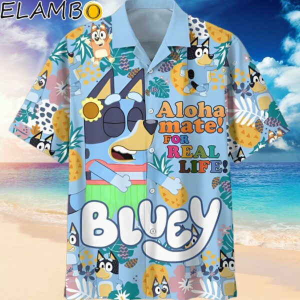 Bluey Aloha Mate For Real Life This Is My Hawaiian Shirt Hawaiian Hawaiian