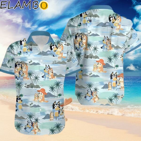 Bluey Hawaiian Shirt Bluey Summer Family Hawaiian Shirt Bluey And Bingo Beach Hawaiian Shirt Hawaiian Hawaiian