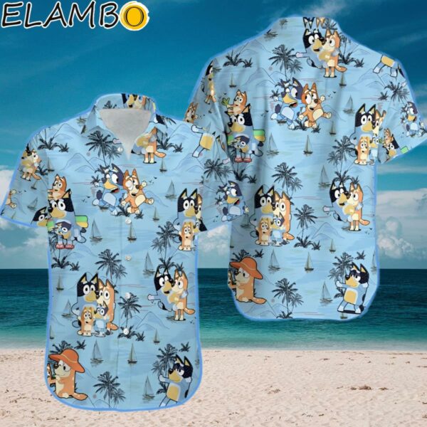 Bluey Hawaiian Shirt Summer Hawaiian Shirt Bluey Button Up Shirt Aloha Shirt Aloha Shirt