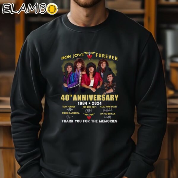 Bon Jovi Forever 40th Anniversary 1984 2024 Thank You For The Memories T Shirt Sweatshirt 11