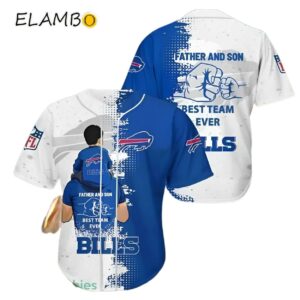 Buffalo Bills Baseball Jersey Father And Son Best Team Ever Fathers Day Gifts Printed Thumb