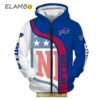 Buffalo Bills Color Logo American Football 3D Hoodie NFL Printed Thumb