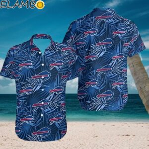 Buffalo Bills Hawaiian Shirt Blue Tropical Leaves All Over Print NFL Hawaiian Shirt Aloha Shirt Aloha Shirt