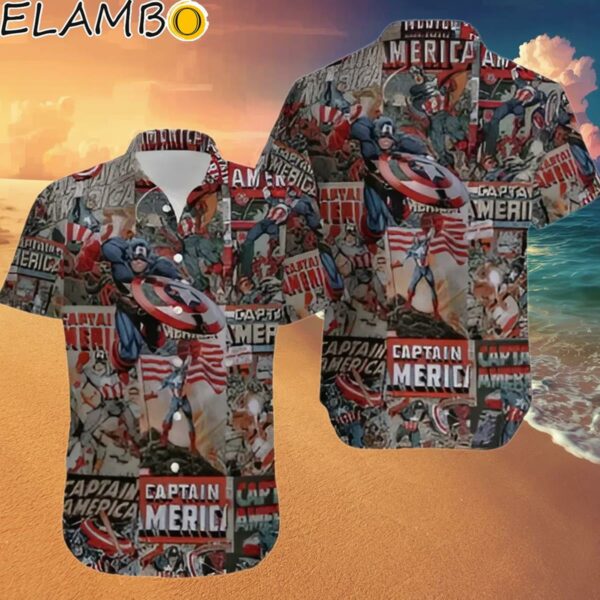 Captain America Aloha Summer Hawaiian Shirt Hawaaian Shirt Hawaaian Shirt