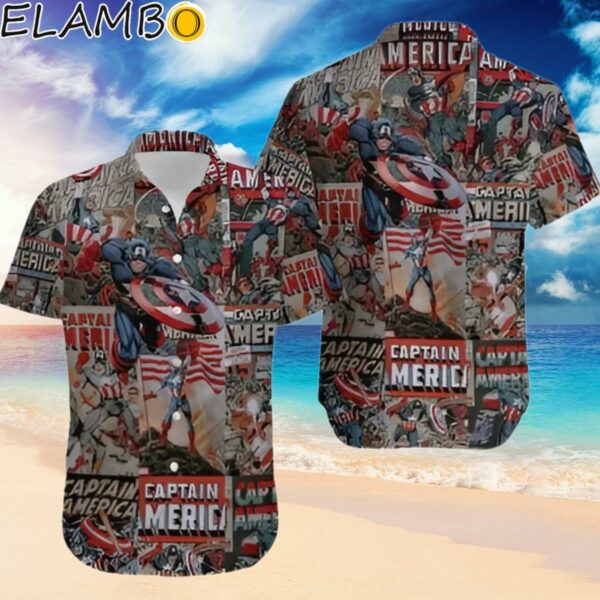 Captain America Aloha Summer Hawaiian Shirt Hawaiian Hawaiian