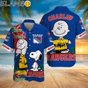 Charlie Brown Snoopy New York Rangers Hawaiian Shirt Printed Aloha