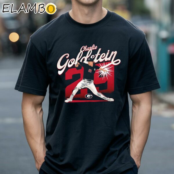 Charlie Goldstein Player Georgia NCAA Baseball Collage Poster shirt Black Shirts 18