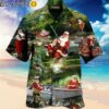 Christmas Hawaiian Shirts Santa Claus 3D Hawaii Shirt Fishing Fishman Hawaiian Hawaiian