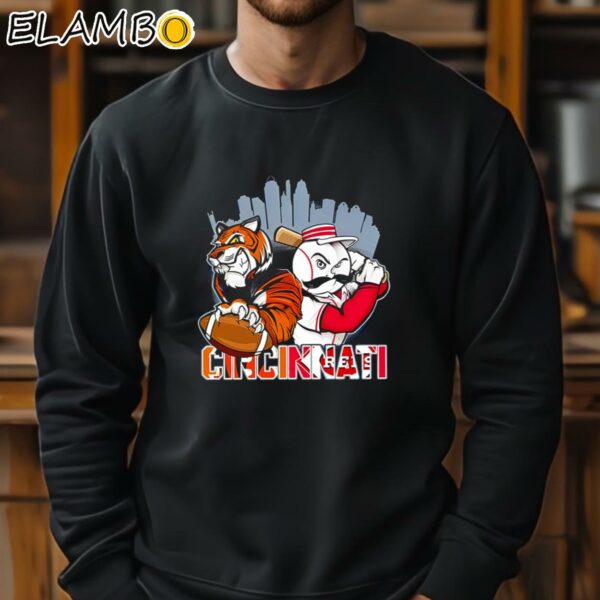 Cincinnati Reds Mr Redlegs Cincinnati Bengals Who Dey Mascot Shirt Sweatshirt 11