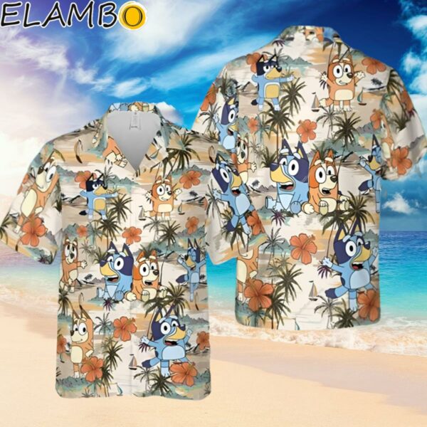 Cool Bluey Hawaiian Shirt Beach Lovers Gifts Hawaiian Hawaiian