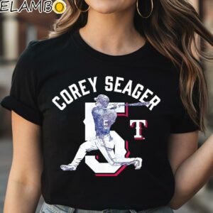 Corey Seager Texas Rangers Player Swing Shirt Black Shirt Shirt