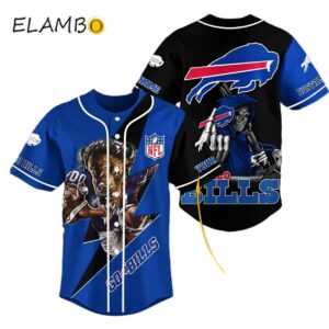 Custom Name Buffalo Bills NFL Baseball Jersey Shirt Printed Thumb