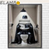Darth Vader Bathroom Poster Wall Decor Funny Toilet Poster