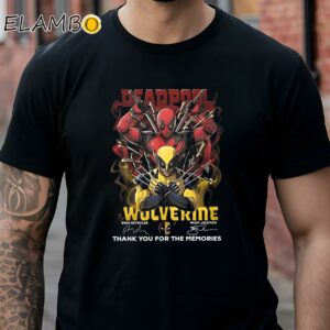 Deadpool And Wolverine Ryan Reynolds Hugh Jackman Thank You For The Memories Shirt Black Shirt Shirts