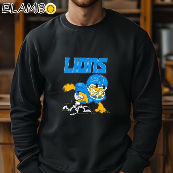 Detroit Lions Garfield Grumpy Football Player Shirt Sweatshirt 11