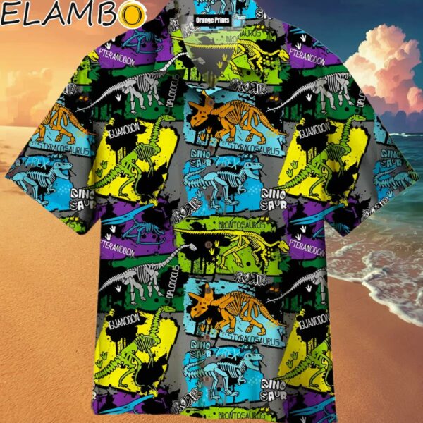 Dinosaur Skeleton Aloha Hawaiian Disney Shirt Hawaaian Shirt Hawaaian Shirt