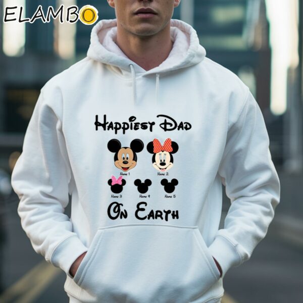 Disney Dad Shirt Personalized Name Happiest Dad On Earth Hoodie 36