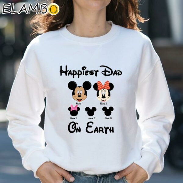 Disney Dad Shirt Personalized Name Happiest Dad On Earth Sweatshirt 31