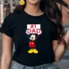 Disney Fathers Day Mickey Mouse 1 Dad Chest Shirt Black Shirts Shirt