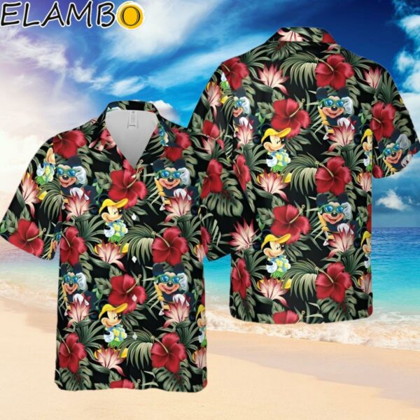 Disney Hawaiian Shirt Summer Beach Mickey Mouse Tropical Disney Black Aloha Button Up Shirt Hawaiian Hawaiian