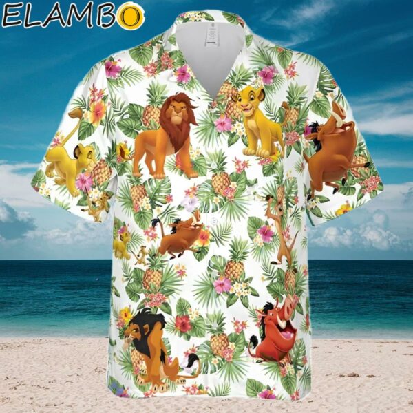 Disney Hawaiian Shirts Summer Beach The Lion King Simba Pumbaa Aloha Shirt Aloha Shirt