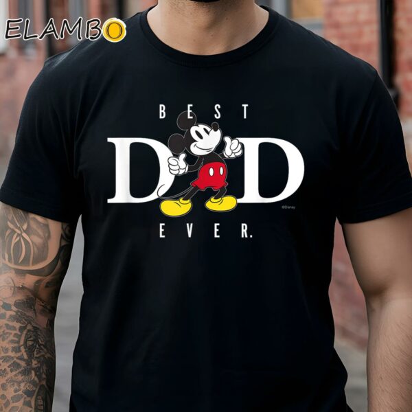 Disney Mickey Mouse Best Dad Ever Thumbs Up Father's Day Shirt Black Shirt Shirts