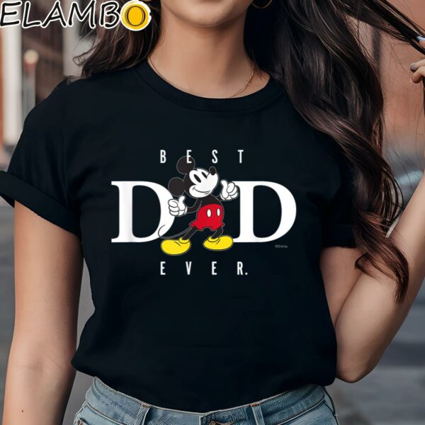 Disney Mickey Mouse Best Dad Ever Thumbs Up Father's Day Shirt Black Shirts Shirt