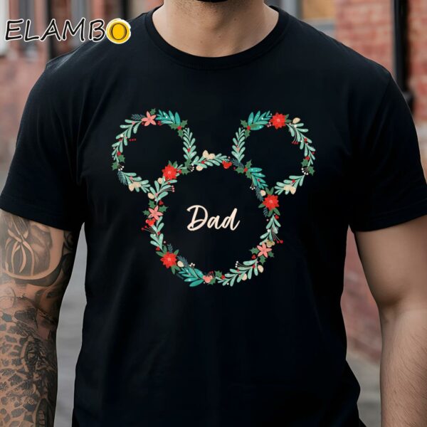 Disney Mickey Mouse Christmas Family Vacation Trip Dad Shirt Black Shirt Shirts