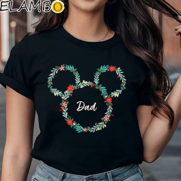 Disney Mickey Mouse Christmas Family Vacation Trip Dad Shirt Black Shirts Shirt
