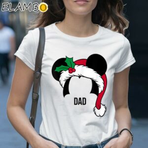 Disney Mickey Mouse Ears Santa Hat DAD Holiday Shirt 1 Shirt 28