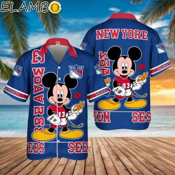 Disney Mickey New York Rangers Hawaiian Shirt Aloha Summer Gifts Printed Aloha