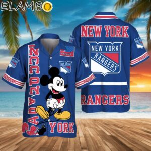 Disney Mickey New York Rangers Hawaiian Shirt NHL Aloha Summer Gifts Printed Aloha