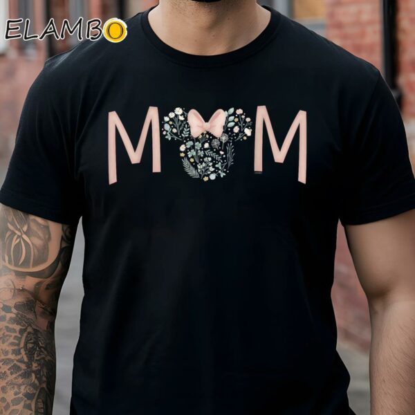 Disney Minnie Mouse Spring Florals Mom Shirt Black Shirts Shirts