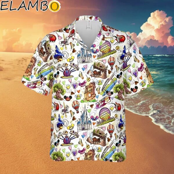 Disney Park Cartoon Graphics All Over Print 3D Hawaiian Shirt Hawaaian Shirt Hawaaian Shirt