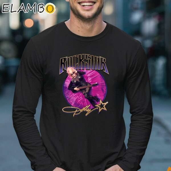 Dolly Parton Pink Velvet Rockstar Shirt Women Dolly Parton Tshirt Longsleeve 17