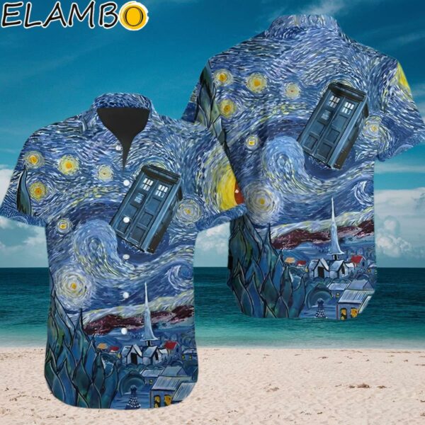 Dr Who Starry Night Hawaiian Shirt Aloha Shirt Aloha Shirt