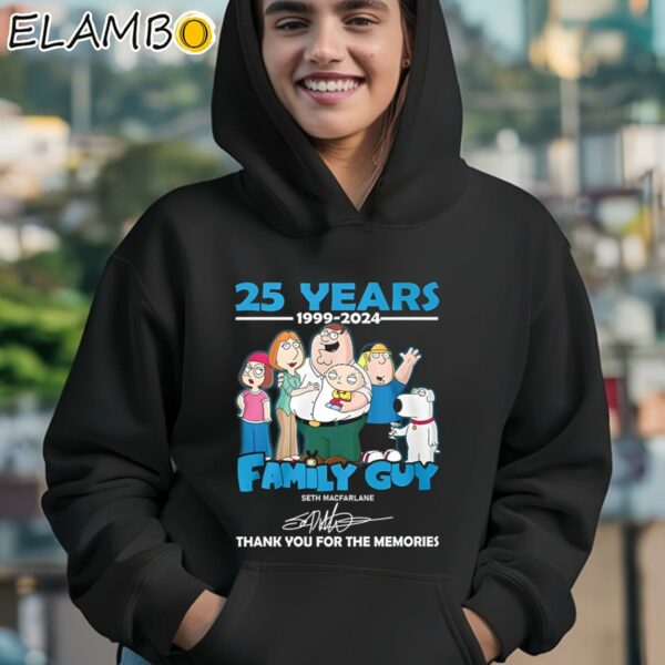 Family Guy Seth Macfarlane 25 Years 1999 2024 Thank You For The Memories Signature Shirt Hoodie 12