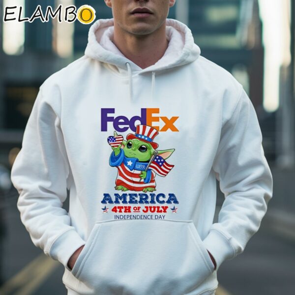 FedEx Baby Yoda America 4th Of July Independence Day shirt Hoodie 36