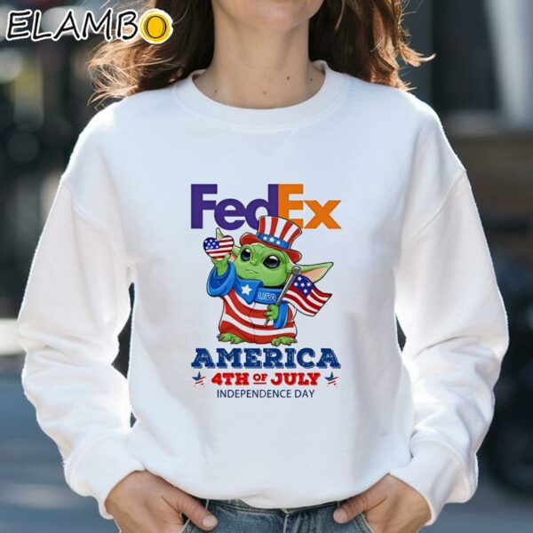 FedEx Baby Yoda America 4th Of July Independence Day shirt Sweatshirt 31
