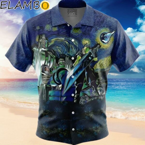 Final Fantasy 7 Starry Night Midgar Hawaiian Shirt Hawaiian Hawaiian