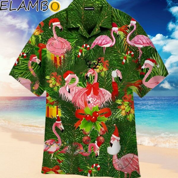 Flamingo Merry Christmas Hawaiian Shirt Hawaiian Hawaiian