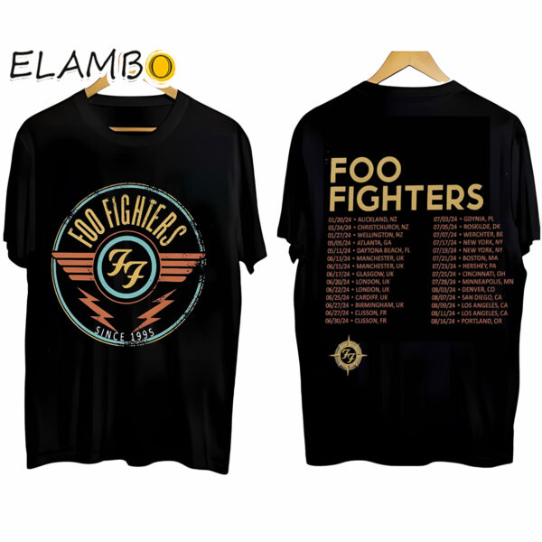 Foo Fighters 2024 Tour Shirt Everything Or Nothing At Shirt