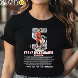 Franz Beckenbauer 1945 2024 Thank You For The Memories Signature Shirt Black Shirt Shirt