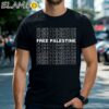 Free Palestine Pattern Art Printed Shirt Black Shirts Shirt