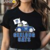 Funny Peanuts Snoopy And Woodstock On Car Geelong Cats Shirt Black Shirt Shirt